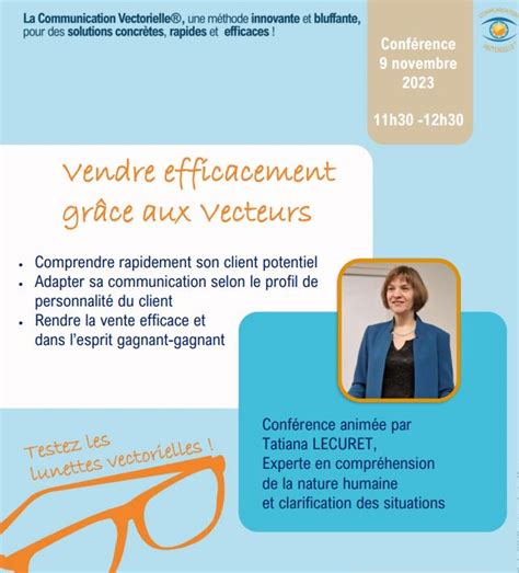 Conférence Vendre efficacement grâce aux Vecteurs au club Odyssée