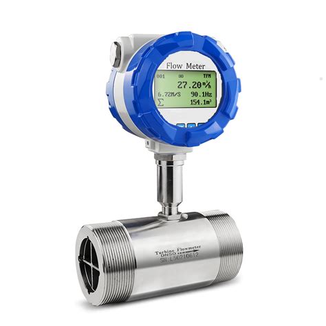 Buy Digital Turbine Flow Meter With Lcd High Accuracy Clean Liquid