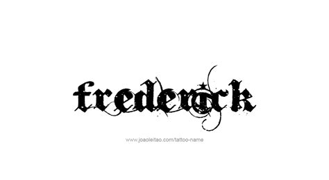 Frederick Name Tattoo Designs