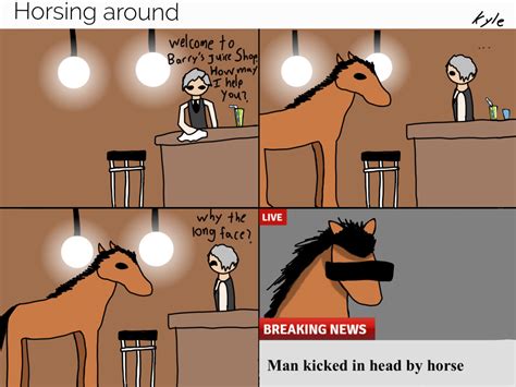 Comic: Horsing Around – Jets Flyover