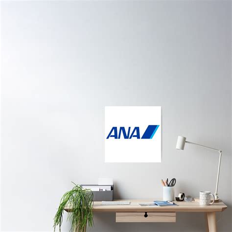 "ANA All Nippon Airways Logo" Poster for Sale by magazinecombate | Redbubble