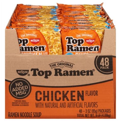 Top Ramen Chicken Flavor Noodle Soup 48 Ct 3 Oz Fred Meyer