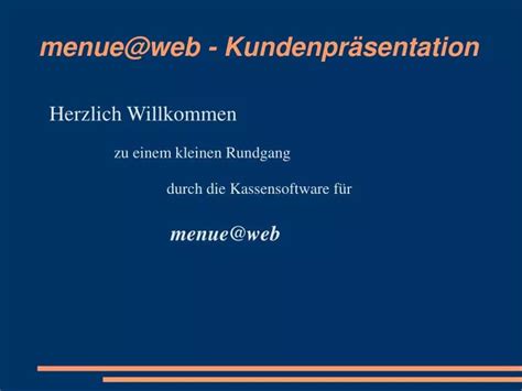 Ppt Menue Web Kundenpr Sentation Powerpoint Presentation Free