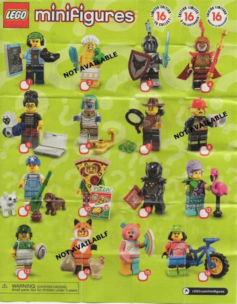 NEW LEGO MINIFIGURE S SERIES 19 71025 See DROP LIST For HTF Figures