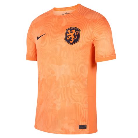 Nike Mens Netherlands 202324 Home Jersey Orangeblack Azteca Soccer