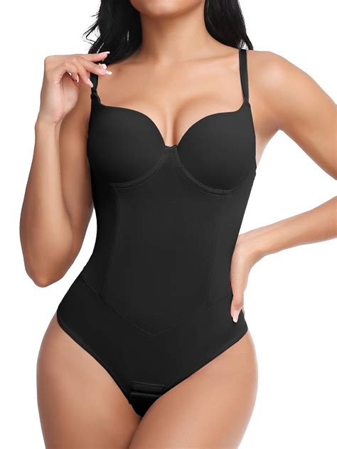 Manifique Thong Shapewear Bodysuit For Women Tummy Control Slim Body