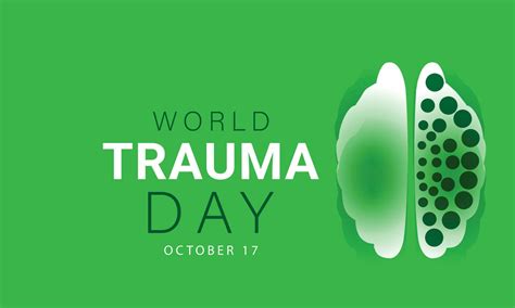 World Trauma Day Background Banner Card Poster Template Vector