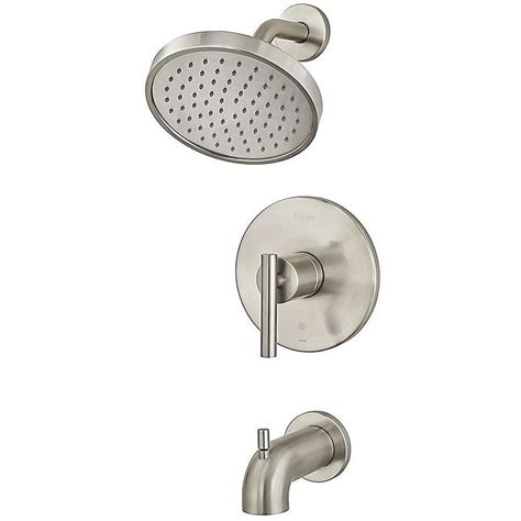 Pfister Contempra Brushed Nickel 1 Handle Bathtub And Shower Faucet At