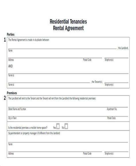 Free Room Rental Agreement Form Samples In Ms Word Pdf Room