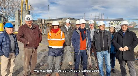 Aureilhan Visite du chantier de la future salle multi activités