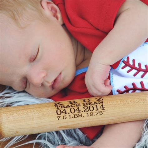 Personalized Baseball Birth Announcement Baby Boys T Etsy