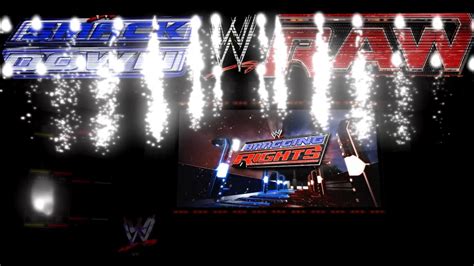 Wwe Bragging Rights 2010 Opening Pyro Repplication Wwe 2010s Pyro