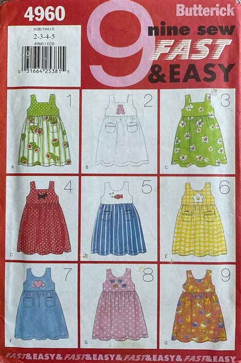 Butterick Sewing Pattern Vintage Cut Etsy