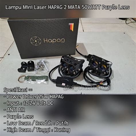 Jual LAMPU MINI LASER HAPAG 2 MATA 50WATT Shopee Indonesia