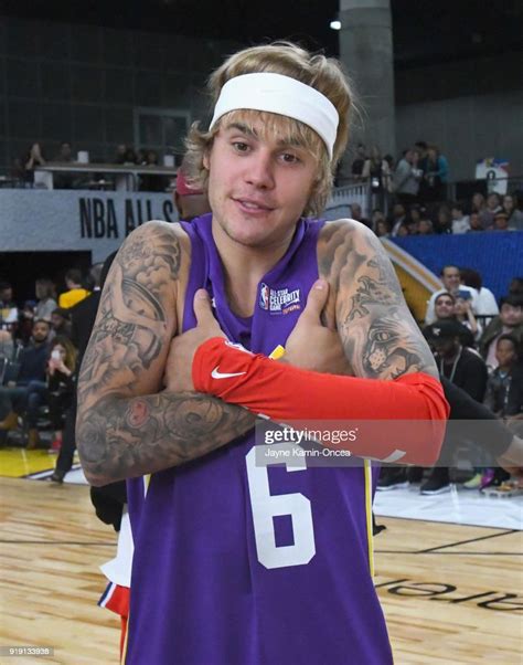 Justin Bieber Attends The 2018 Nba All Star Game Celebrity Game At