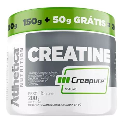 Creatina Creapure 150 G50 G 200 G Atlhetica Nutrition Sabor Sin