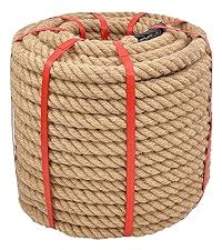 Natural Hemp Rope 1 In X 100 Ft Twisted Manila Rope Thick Jute Rope