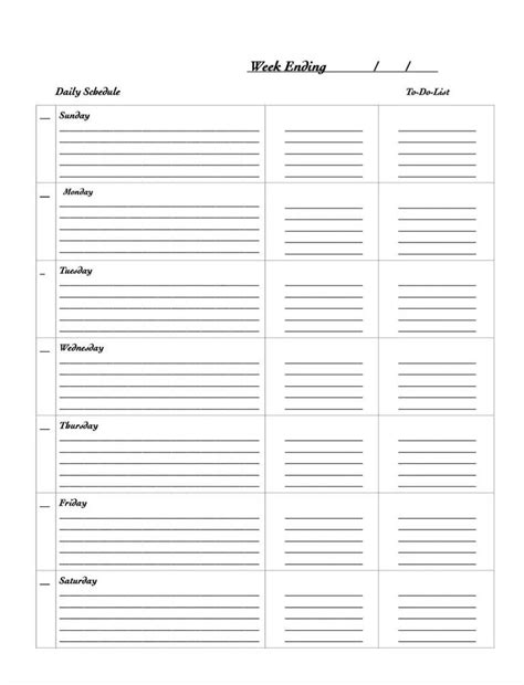 35 Free Weekly Planner Template Printables For 2024