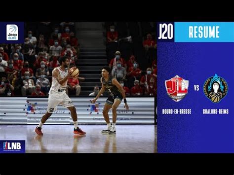 Bourg En Bresse vs Chalons Reims 84 74 Résumé 2020 21 YouTube