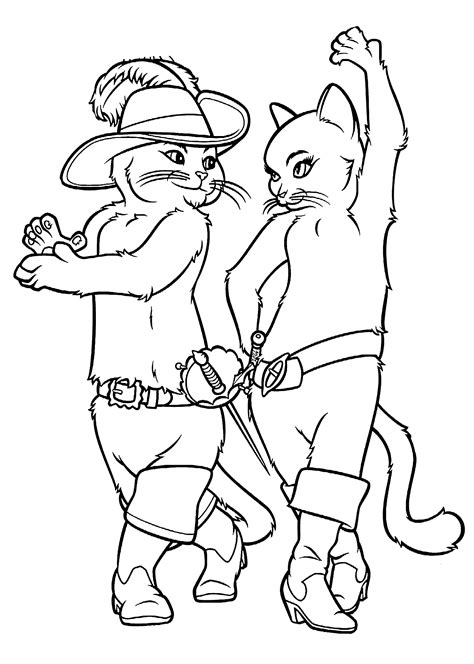 80 Printable Cartoons Puss In Boots Coloring Pages Leomkendall