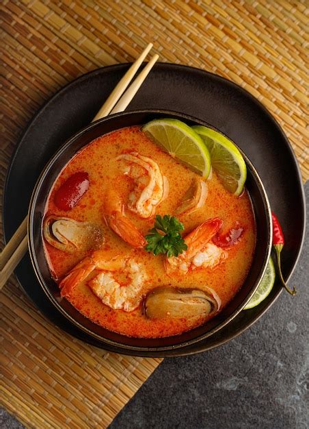 Premium Photo Tom Yum Kung Spicy Thai Soup