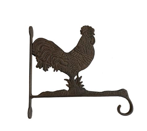 Cast Iron Rooster Bracket And Hook Rustic Farmhouse Decor Etsy