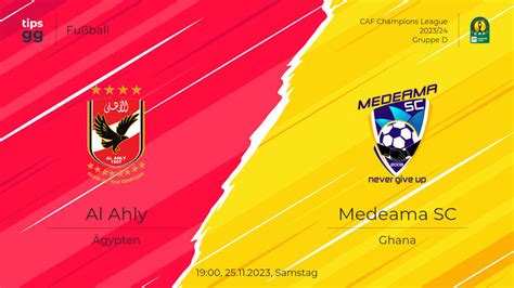 Al Ahly SC Gegen Medeama SC Am 25 11 2023 Bei Der CAF Champions League