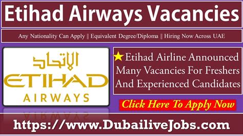 Etihad Airways Careers In Abu Dhabi 2025 Etihad Is Hiring Now Free