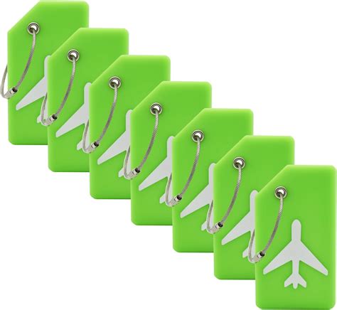 Amazon 7 Pack Silicone Luggage Tag Baggage Handbag Travel Suitcase