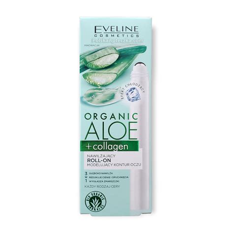Eveline, Organic Aloe + Collagen Roll-on pod oczy 3w1 15 ml – Apteczka ...