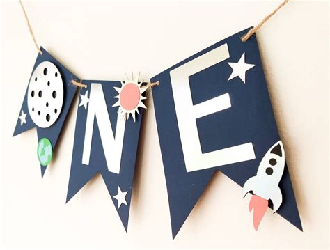 Space Banner Space Birthday Party Decorations First Trip - Etsy