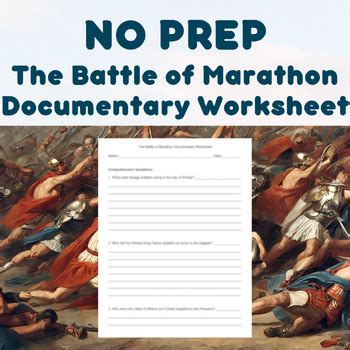 NO PREP The Battle Of Marathon Documentary Worksheet By Fueled By Coffee