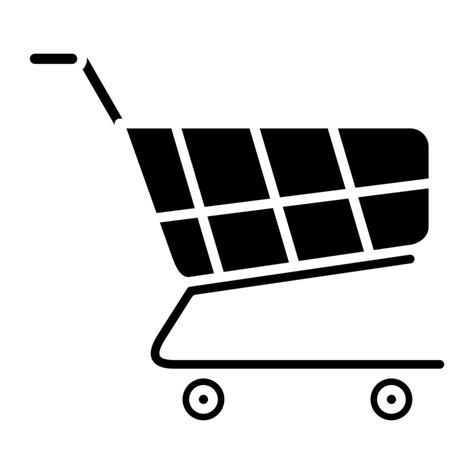 Shopping Cart Glyph Icon Vector Art At Vecteezy