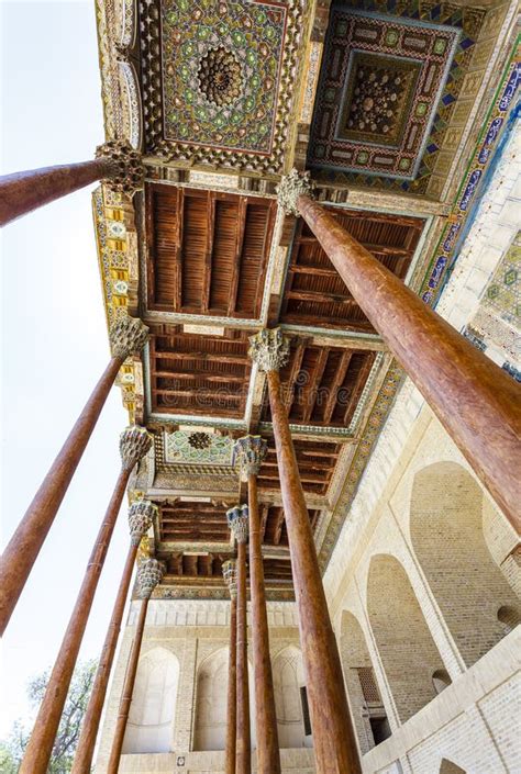 Exterior Of Bolo Hauz Mosque In Bukhara Uzbekistan Asia Stock Image