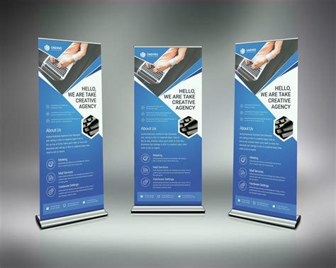 Psd Modern Roll Up Banner · Graphic Yard Graphic Templates Store