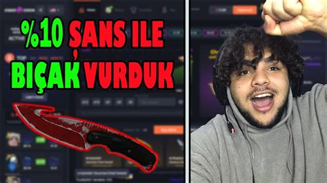 CS GO 10 ŞANS İLE BIÇAK KAZANMAK HERKESE BEDAVA 3 ER SKİN VEREN