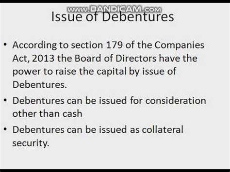 Issue Of Debentures Youtube