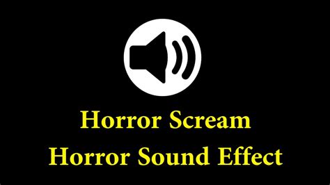 Horror Sound Effect Horror Scream Youtube