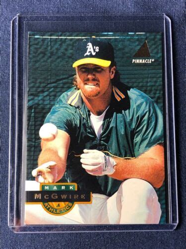 Pinnacle Mark Mcgwire Oakland Athletics Baseball Card Mint