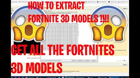 How To Extract Fortnite 3d Models For Blender C4d 3ds Max Maya Youtube