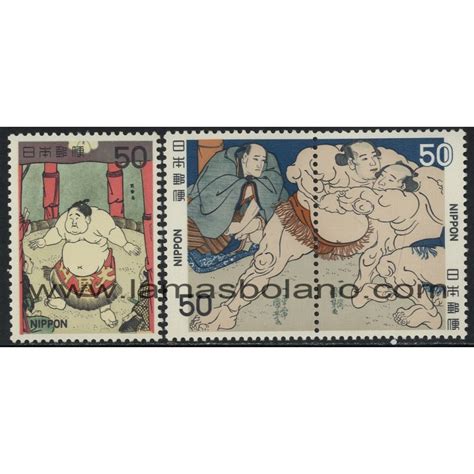 SELLOS DE JAPON 1979 SUMO DEPORTE ANCESTRAL PINTURAS 3 VALORES