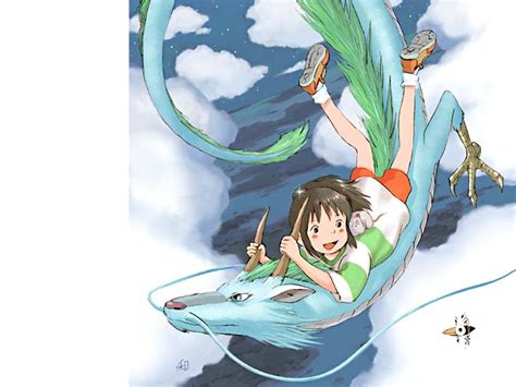 Spirited Away Haku And Chihiro Wallpapers Wallpaper Cave