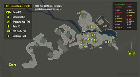 Tomb Raider Collectible And Loot Maps