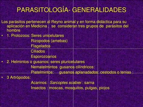 Ppt ParasitologÍa Generalidades Powerpoint Presentation Free