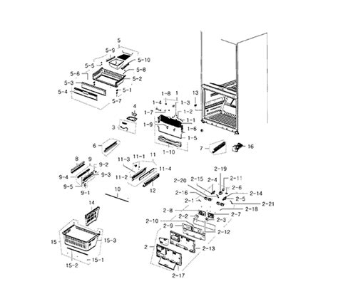 Samsung RFG237AAWP XAA 03 Refrigerator Partswarehouse