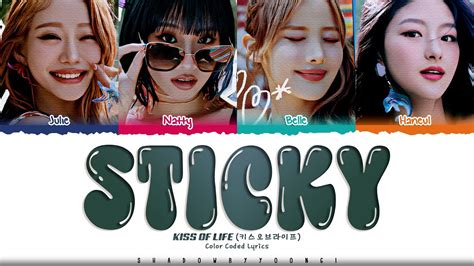 Kiss Of Life Sticky Lyrics Sticky Color Coded Eng