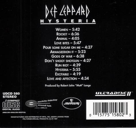 Hysteria by Def Leppard on Plixid