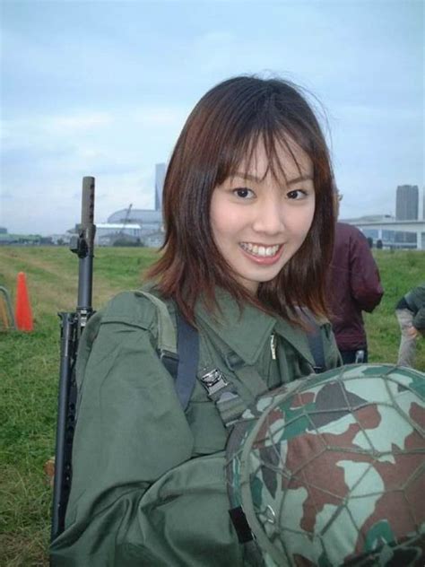 Jsdf Japan Self Defense Forces Personnel Army Girl Female Soldier