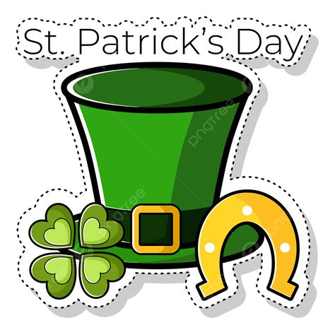 St Patrick Hat Vector Hd Png Images St Patrick Day Sticker Element