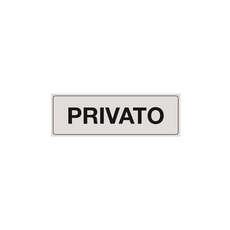 Cartello Segnaletico Privato Pvc X Cm Segnaletica Cartello